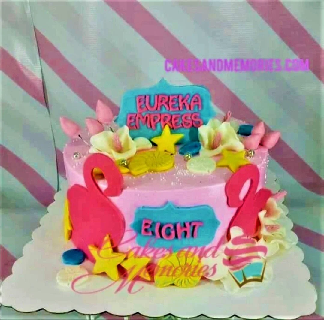 Flamingo Summer Cake Design