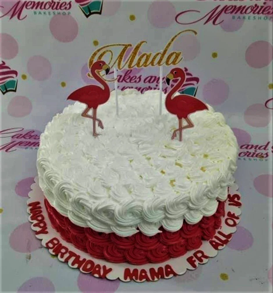 Flamingo Rosette Rosettes Cake Design