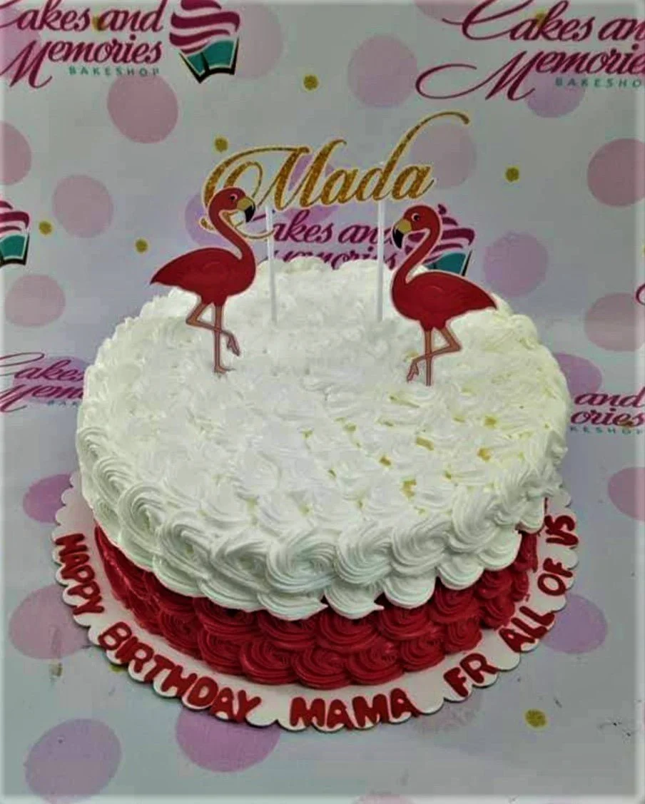 Flamingo Rosette Rosettes Cake Design