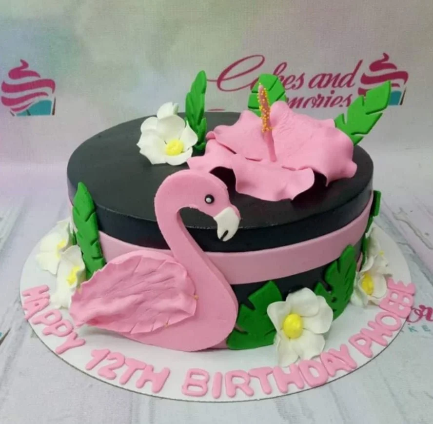 Flamingo Tropical Cake