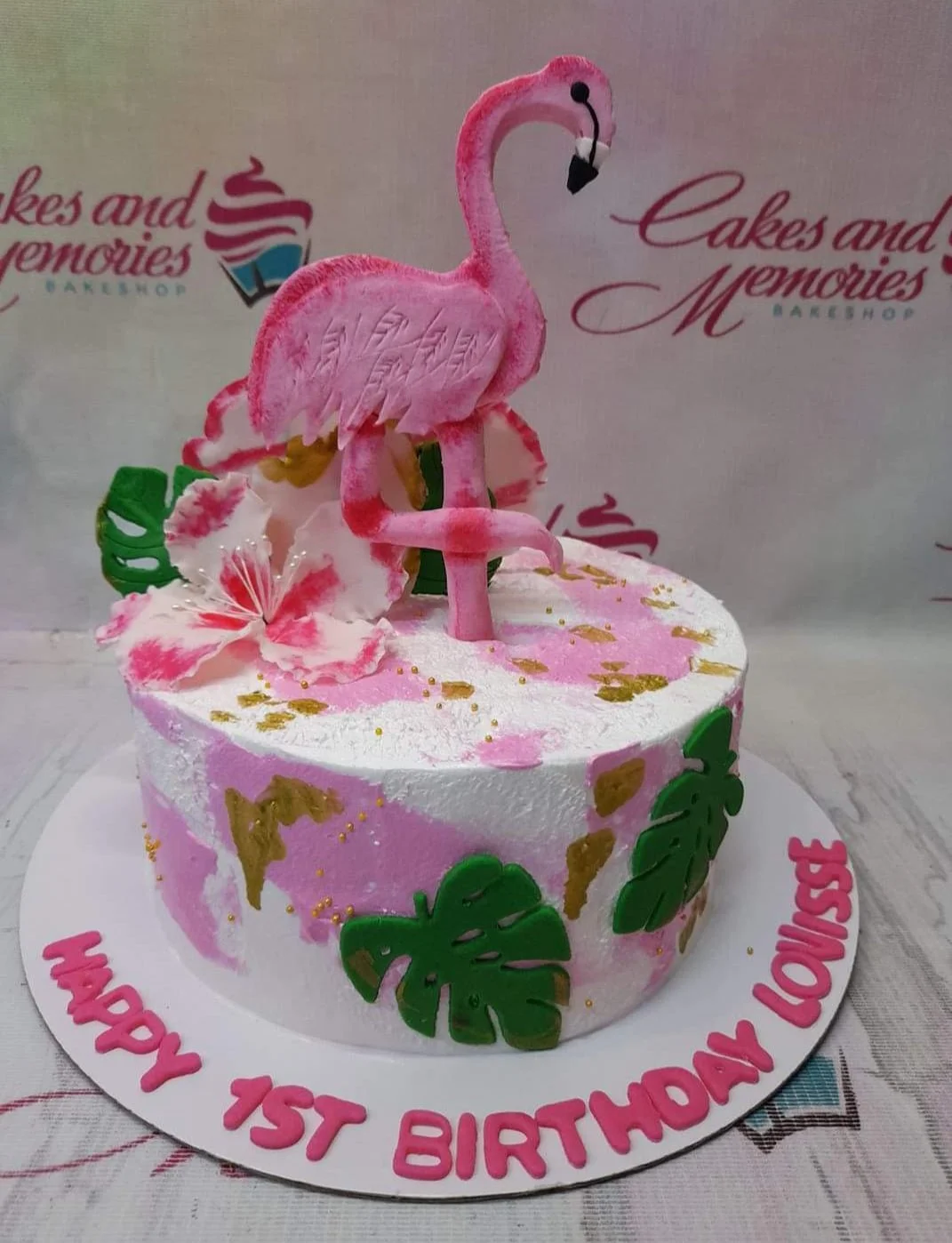 Flamingo Summer Cake Design