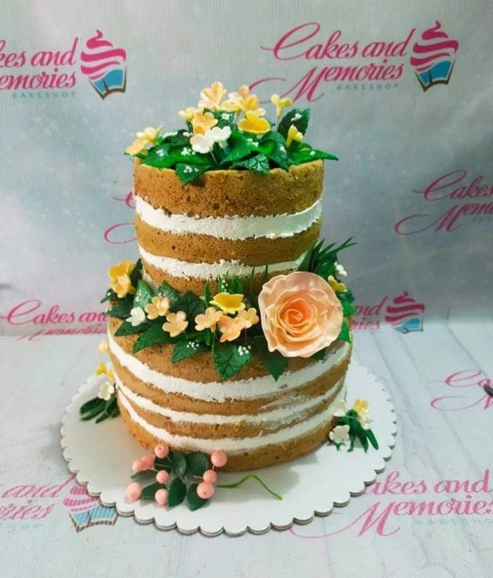 Floral Naked Cake