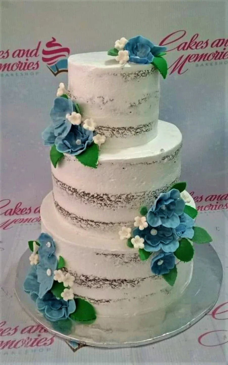 Floral Semi-naked Cake