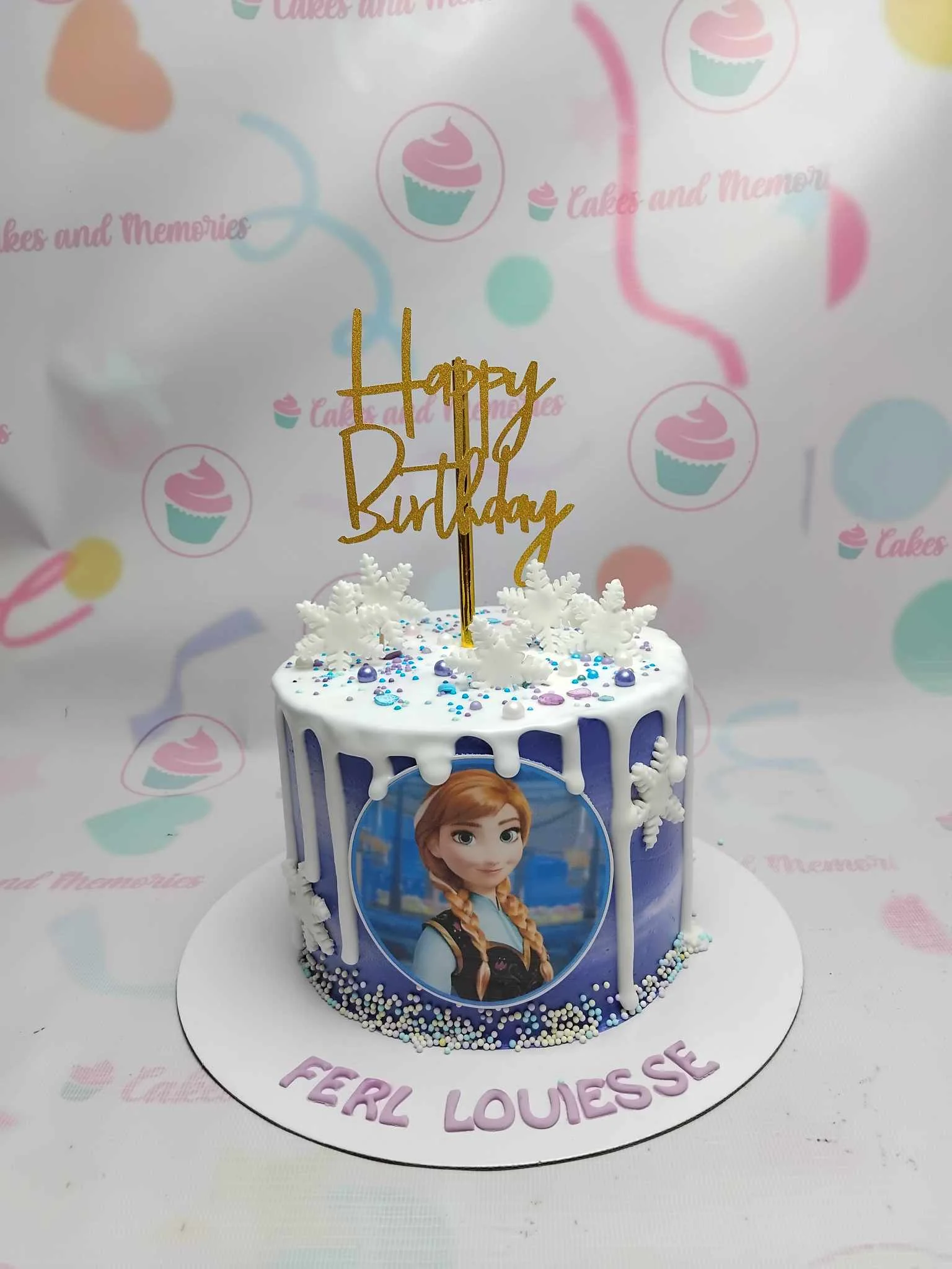 Frozen Anna Cake