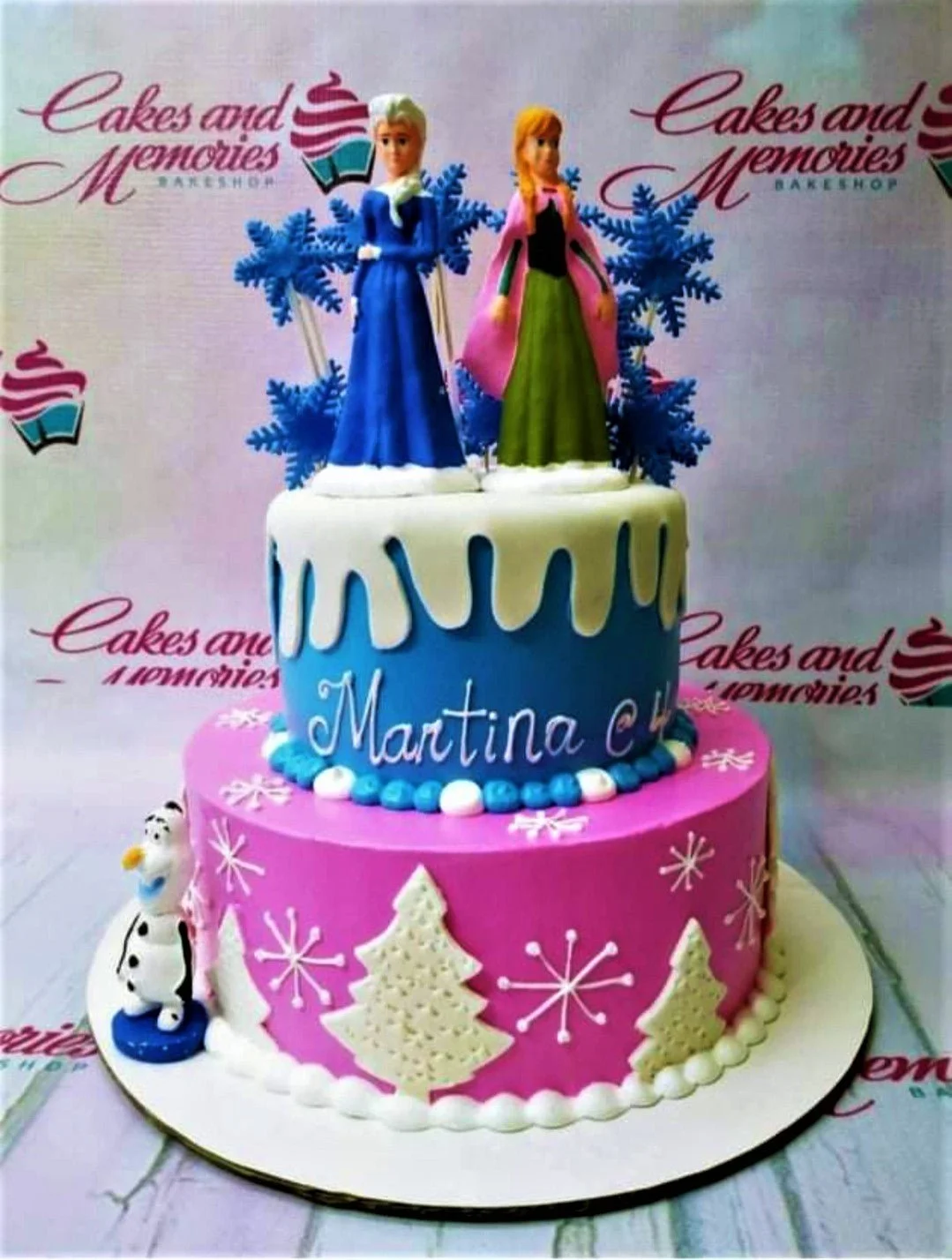 Frozen Blues Clues Cake Design