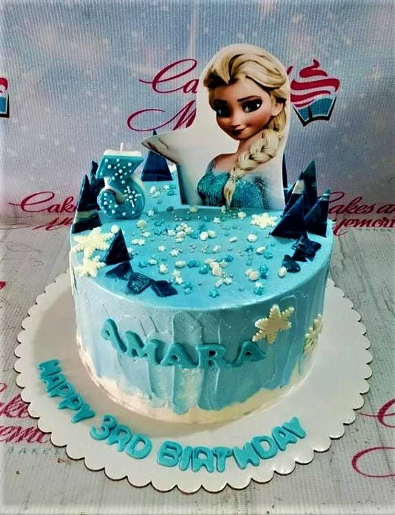 Frozen Elsa Snow White Cake Design