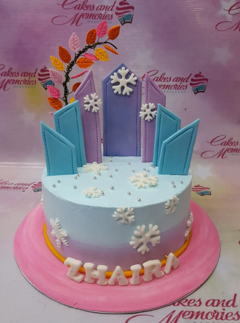 Frozen Snowflake Blues Clues Cake Design
