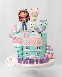 Gabby's Dollhouse Character Cake Design