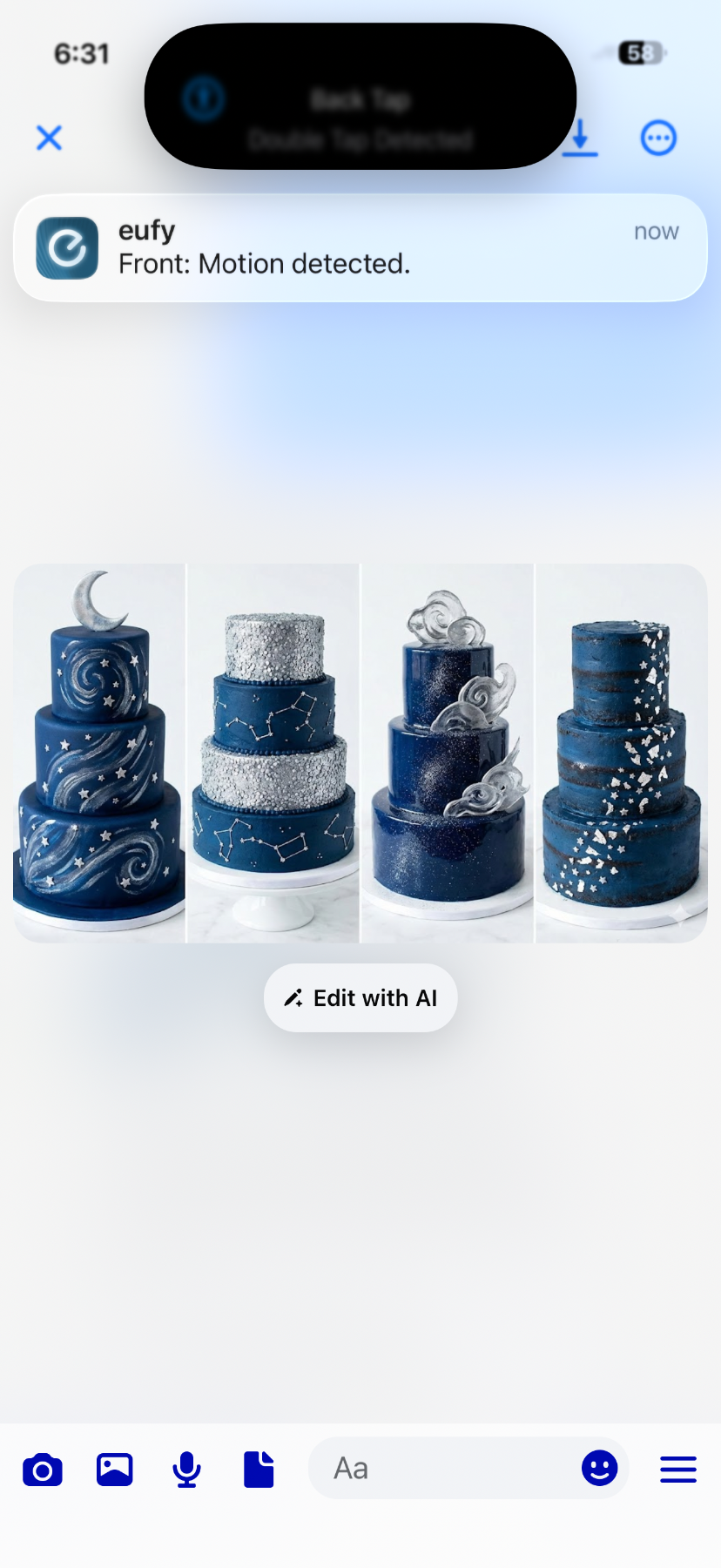 Galaxy Soccer Fondant Cake Design