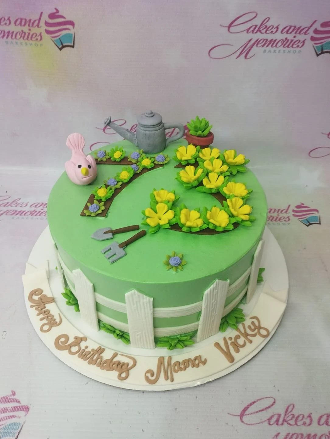 Garden Birthday Cake