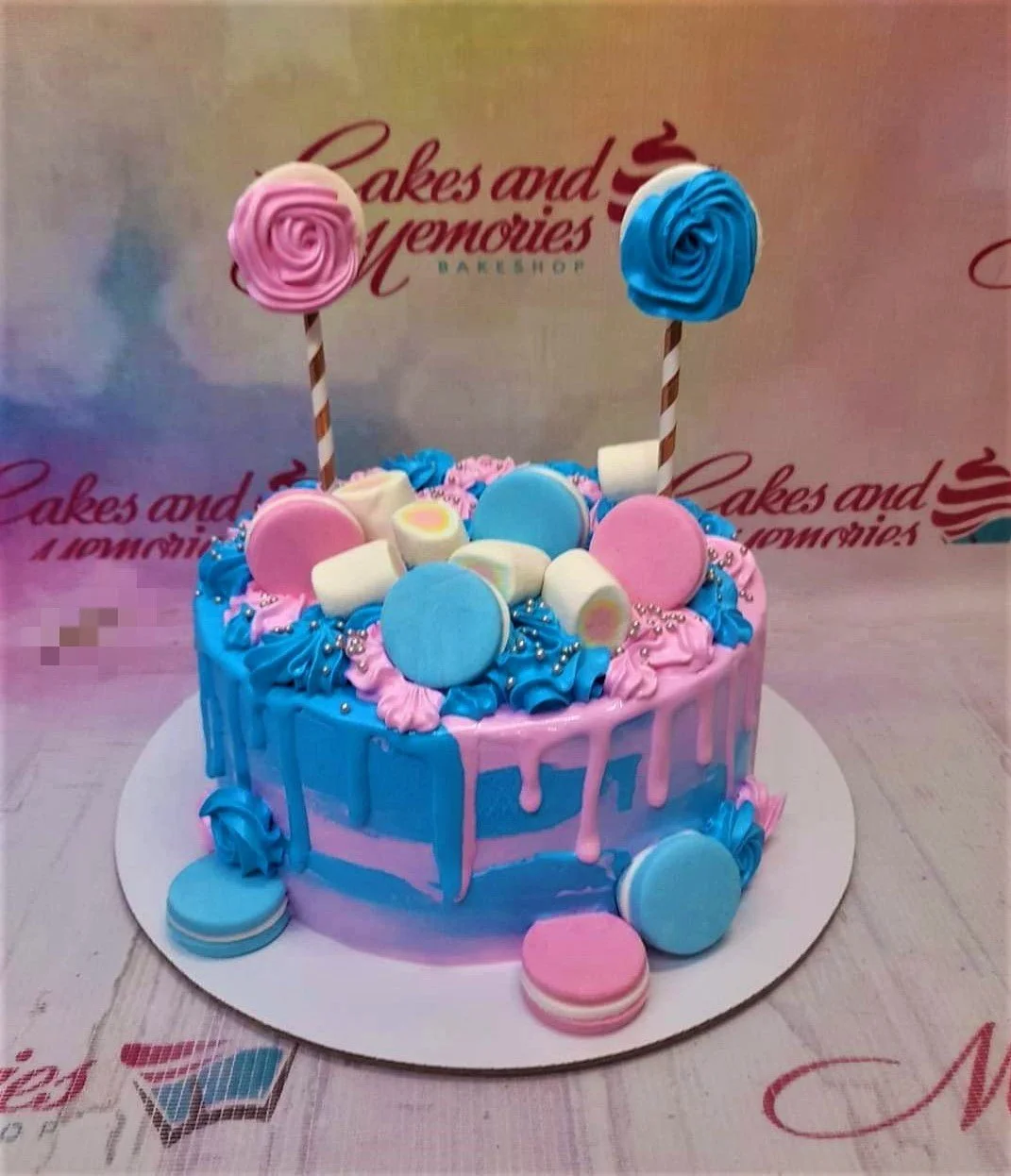Gender Reveal Merida Cake Design