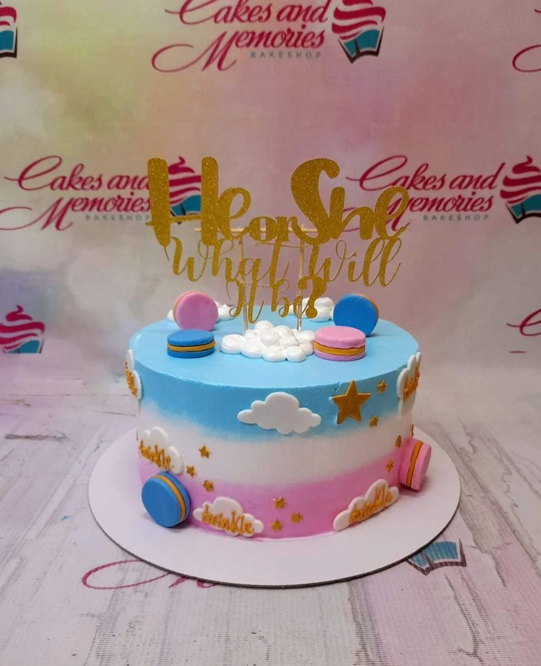 Gender Reveal Cake