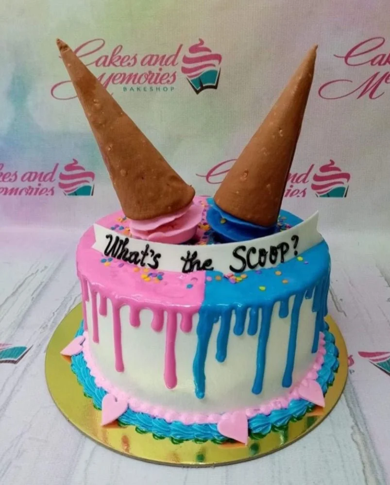 Gender Reveal Cake Gender Reveal Cake