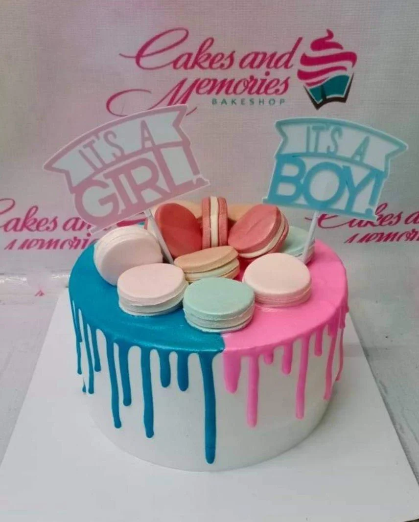 Gender Reveal Cake