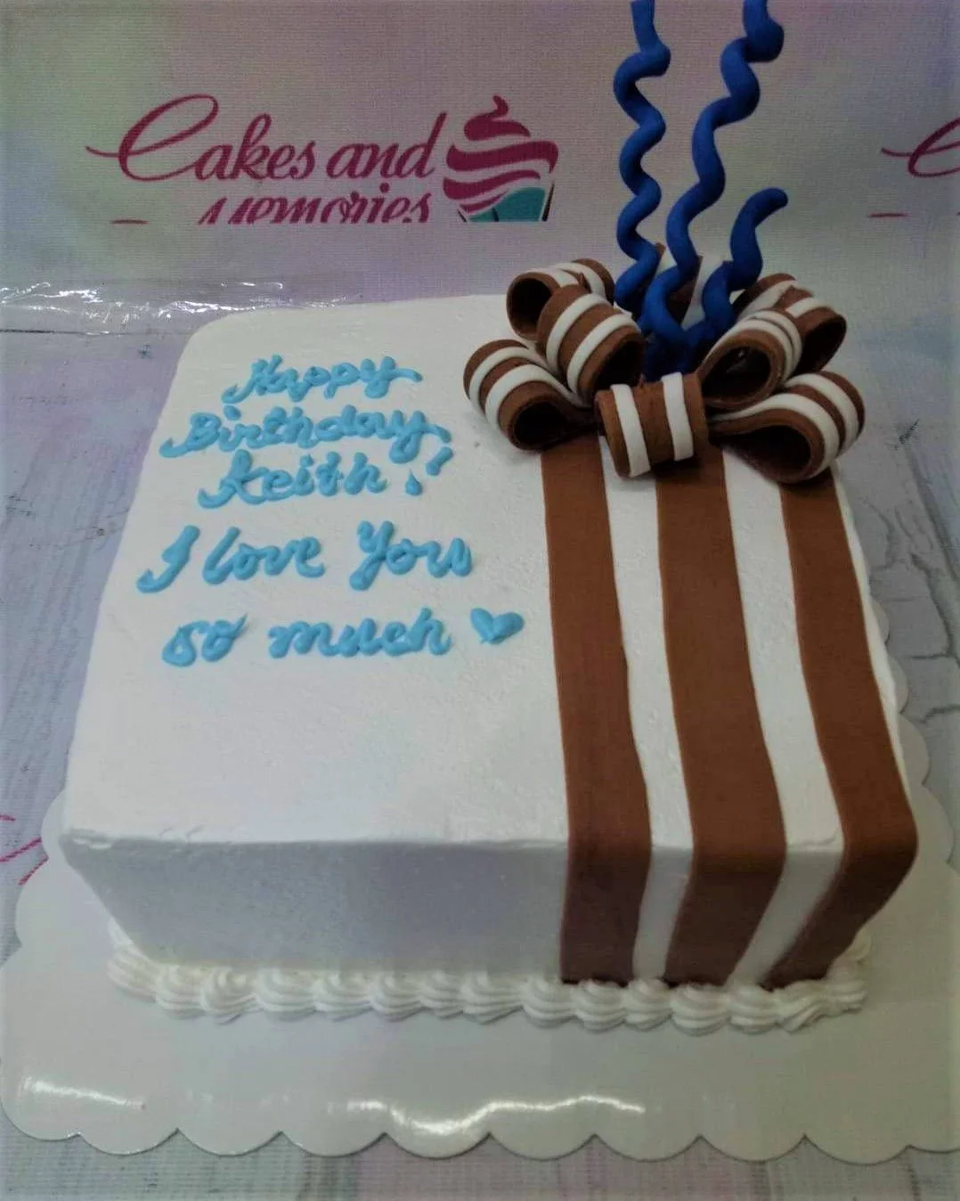 Gift Box Boxing Cake Design