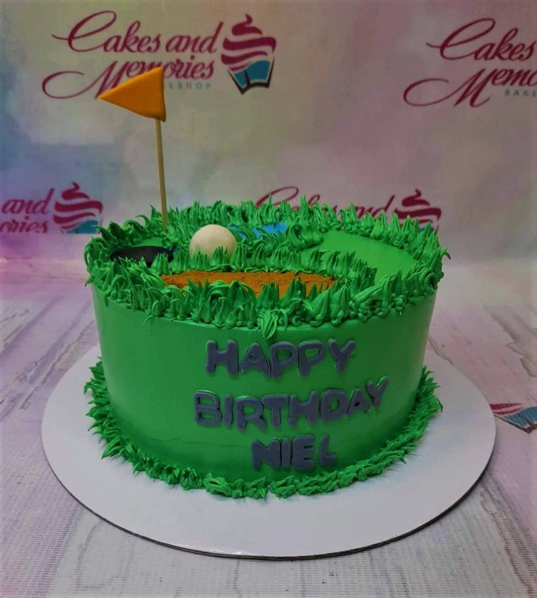 Golf Course Cake
