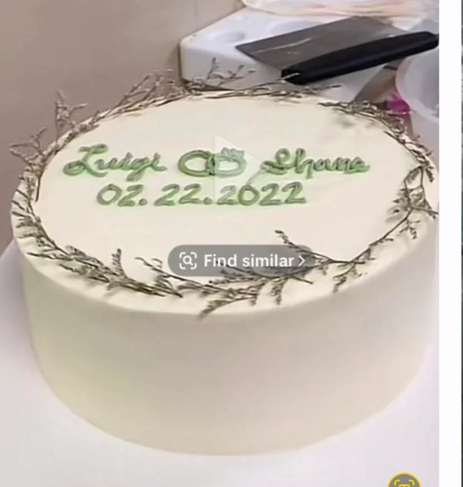 Greenery Wedding Cake