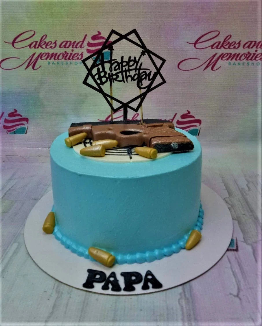 Gun Theme Gundam Cake Design