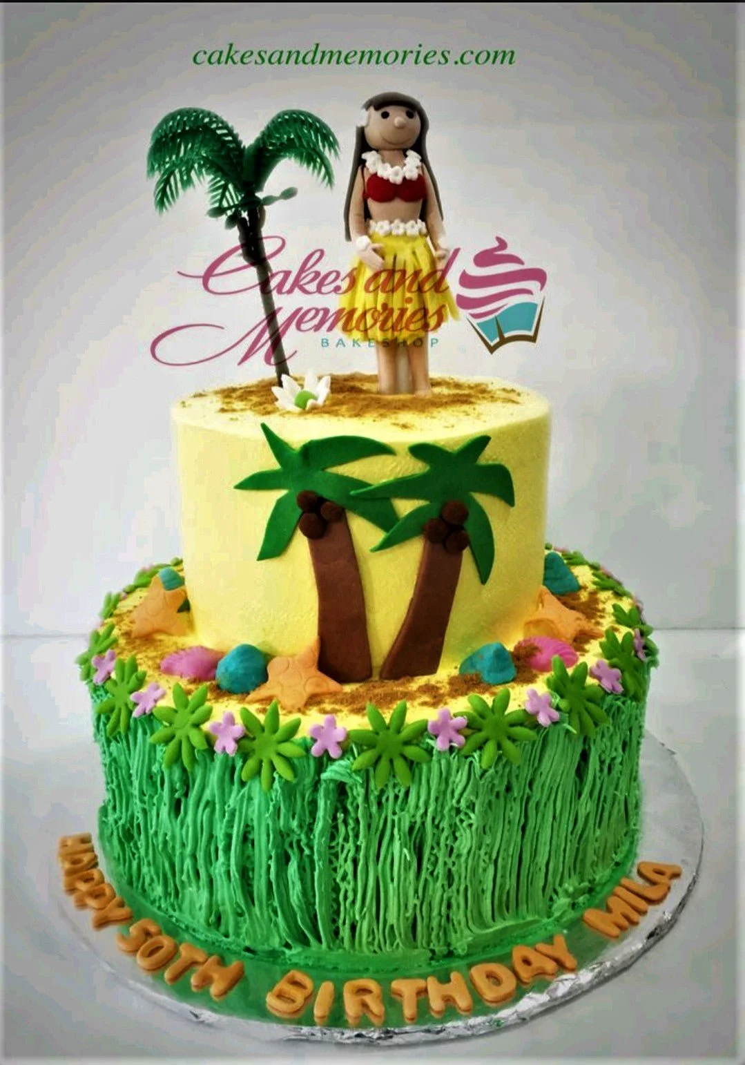 Hawaiian Luau Summer Cake Design