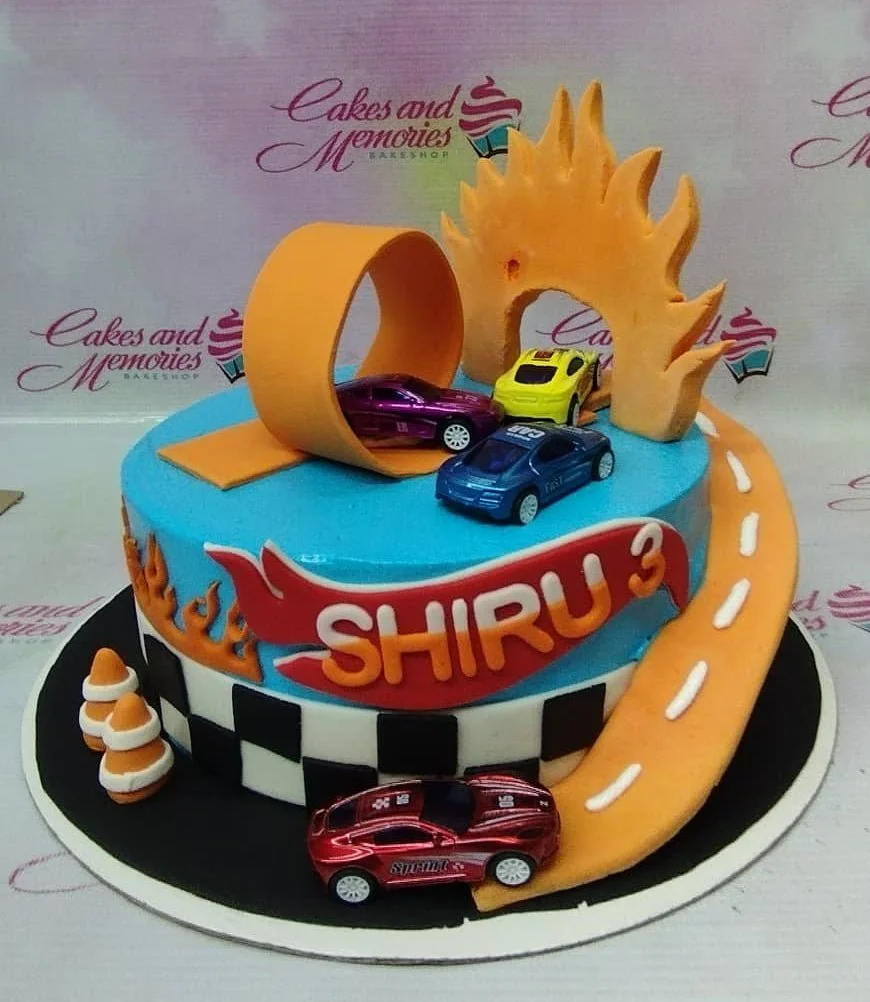 Hot Wheels Cake