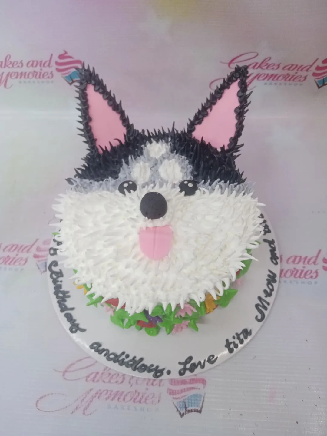 Husky Dog Cake