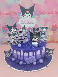 Kuromi Purple Cake
