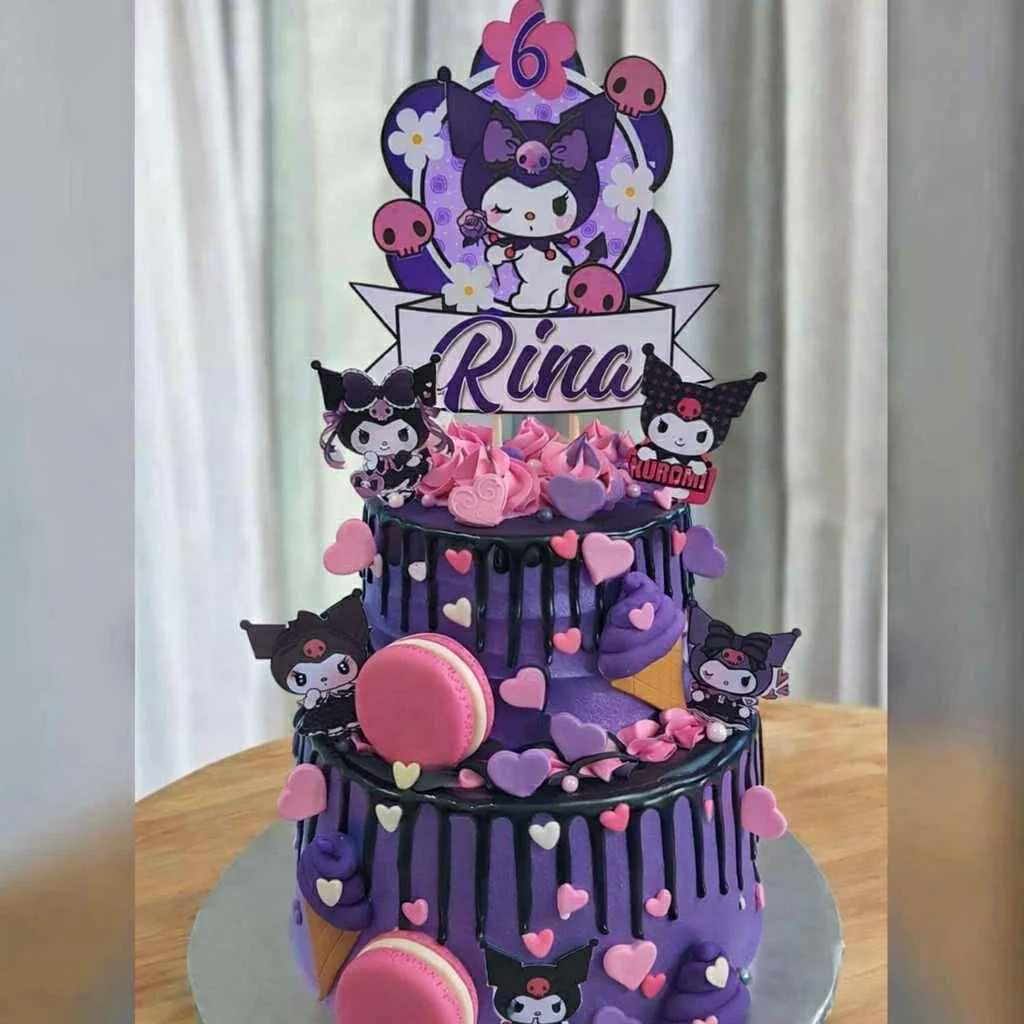 Kuromi Sanrio Cake