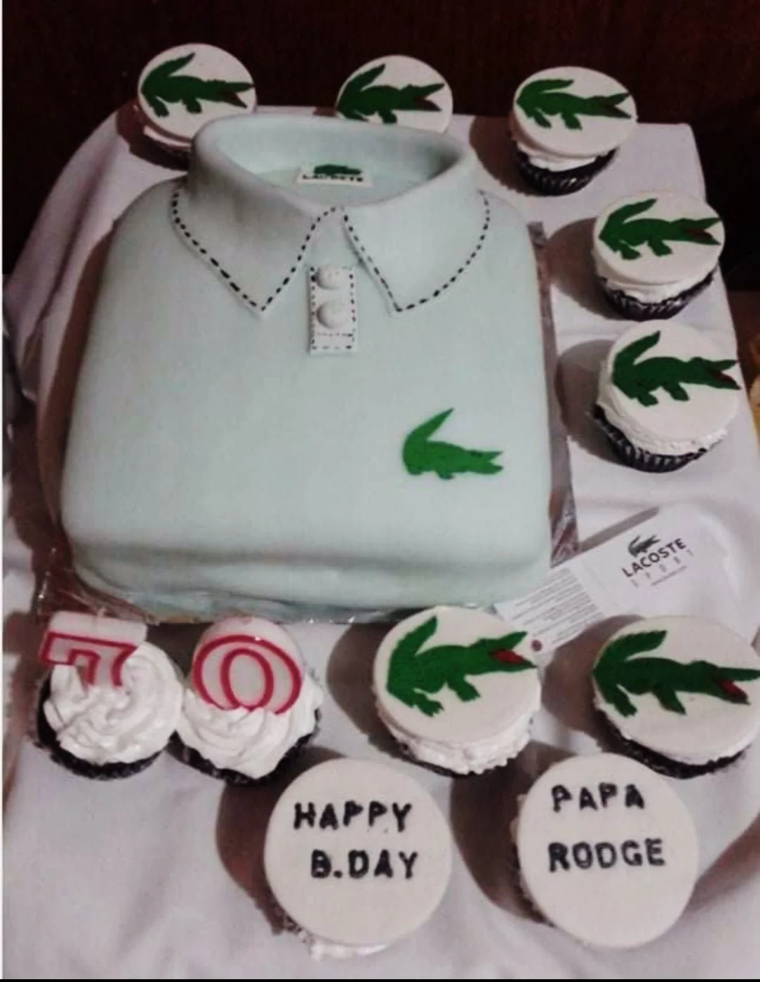 Lacoste Polo Shirt Cake Design