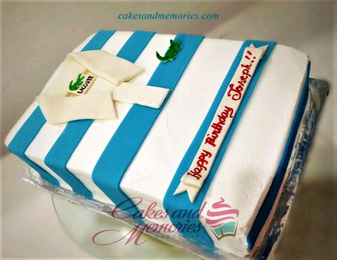 Lacoste Shirt Cake Design