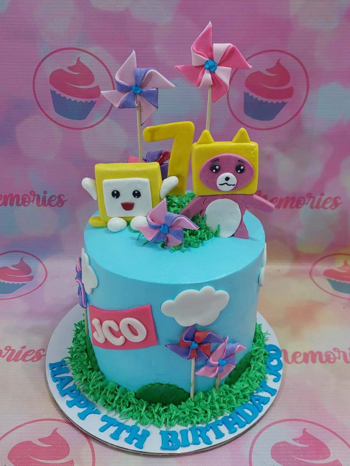 Lankybox Hotwheels Cake Design