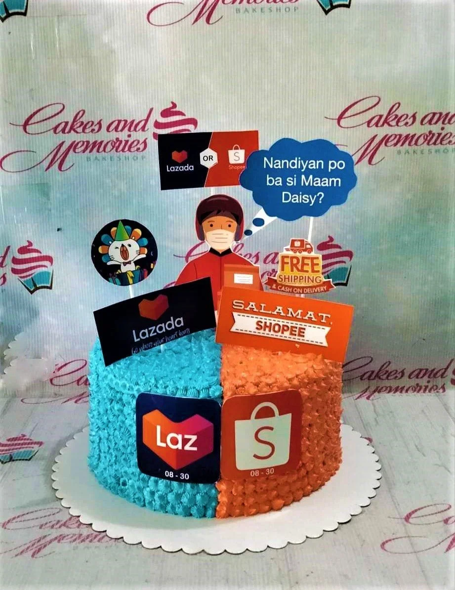 Lazada Shopee Delivery Shopkins Cake Design