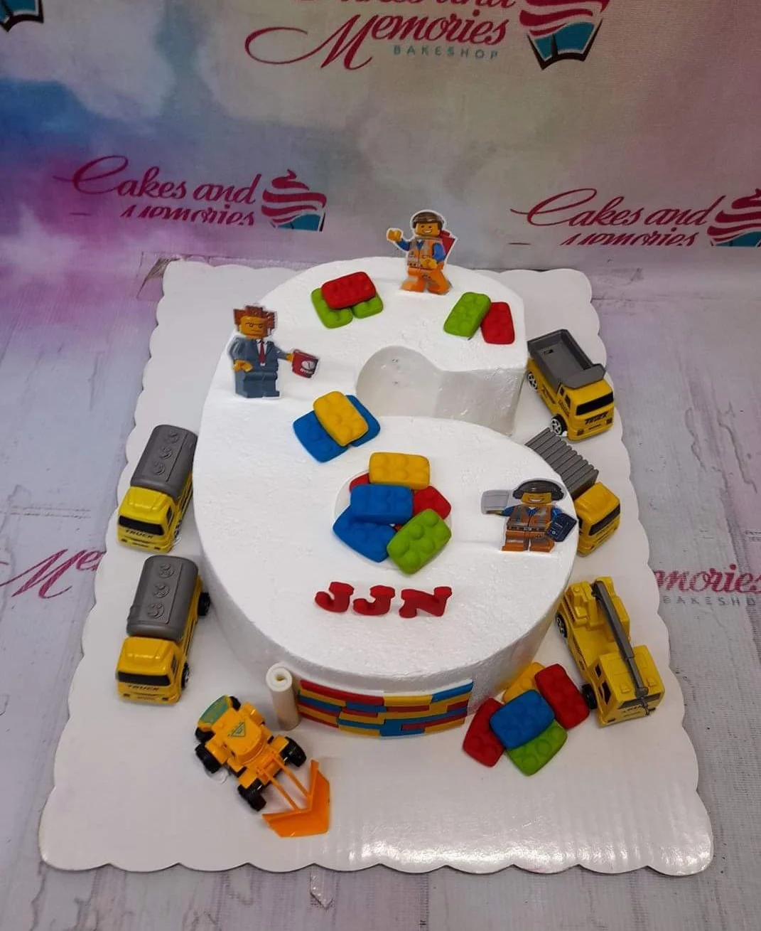 Lego Construction Cake