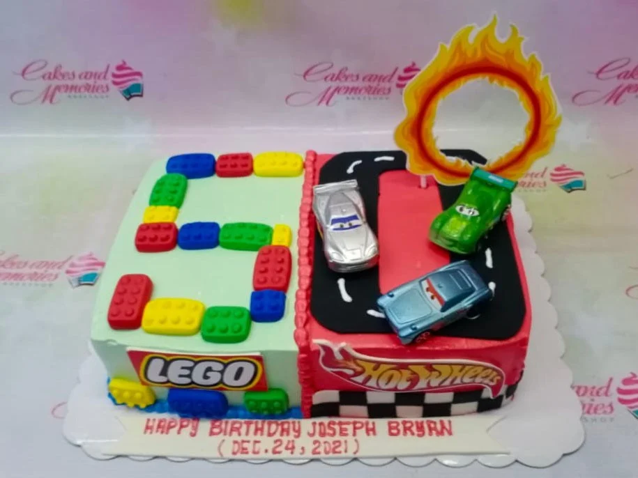 Lego Hot Wheels Cake