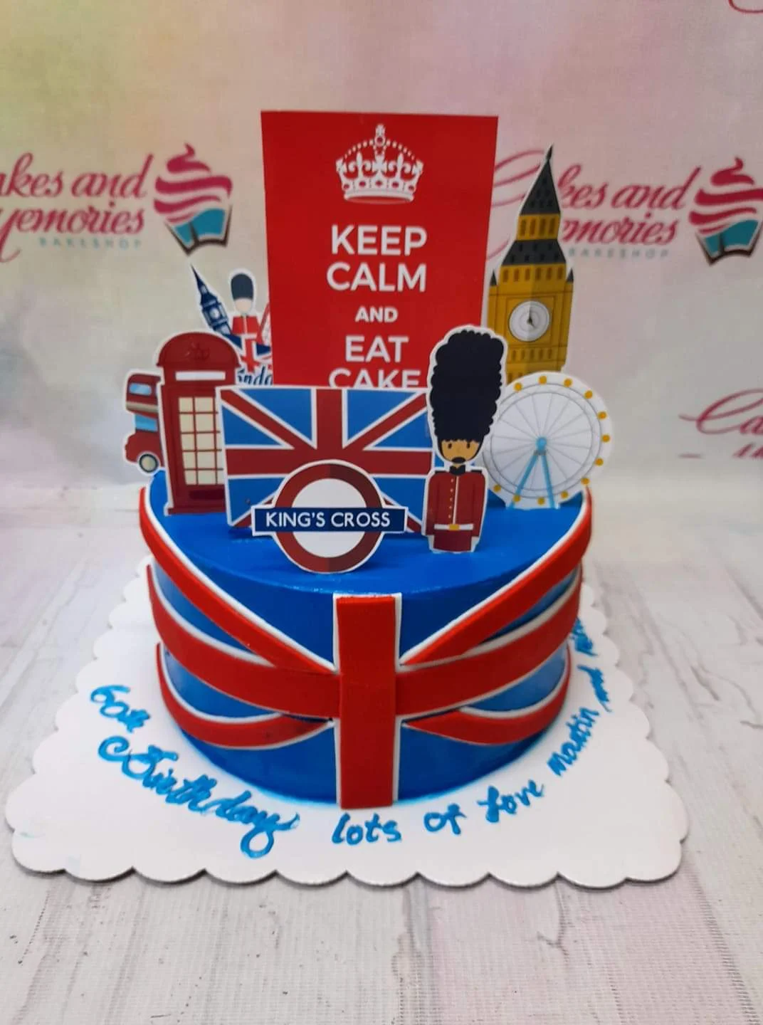 London Theme Boxing Cake Design