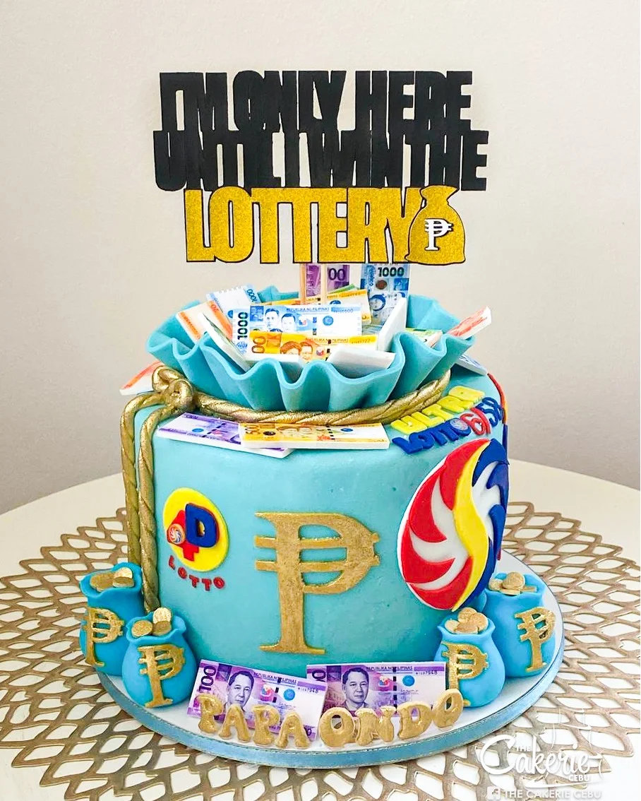 Lottery Money Lotto Cake Design