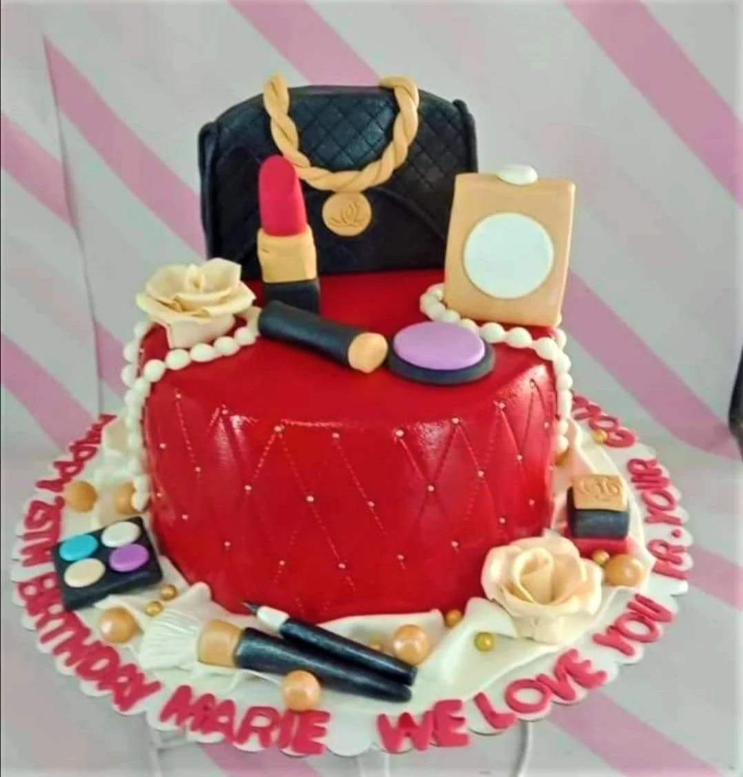 Makeup Birthday Make Up Cake Design