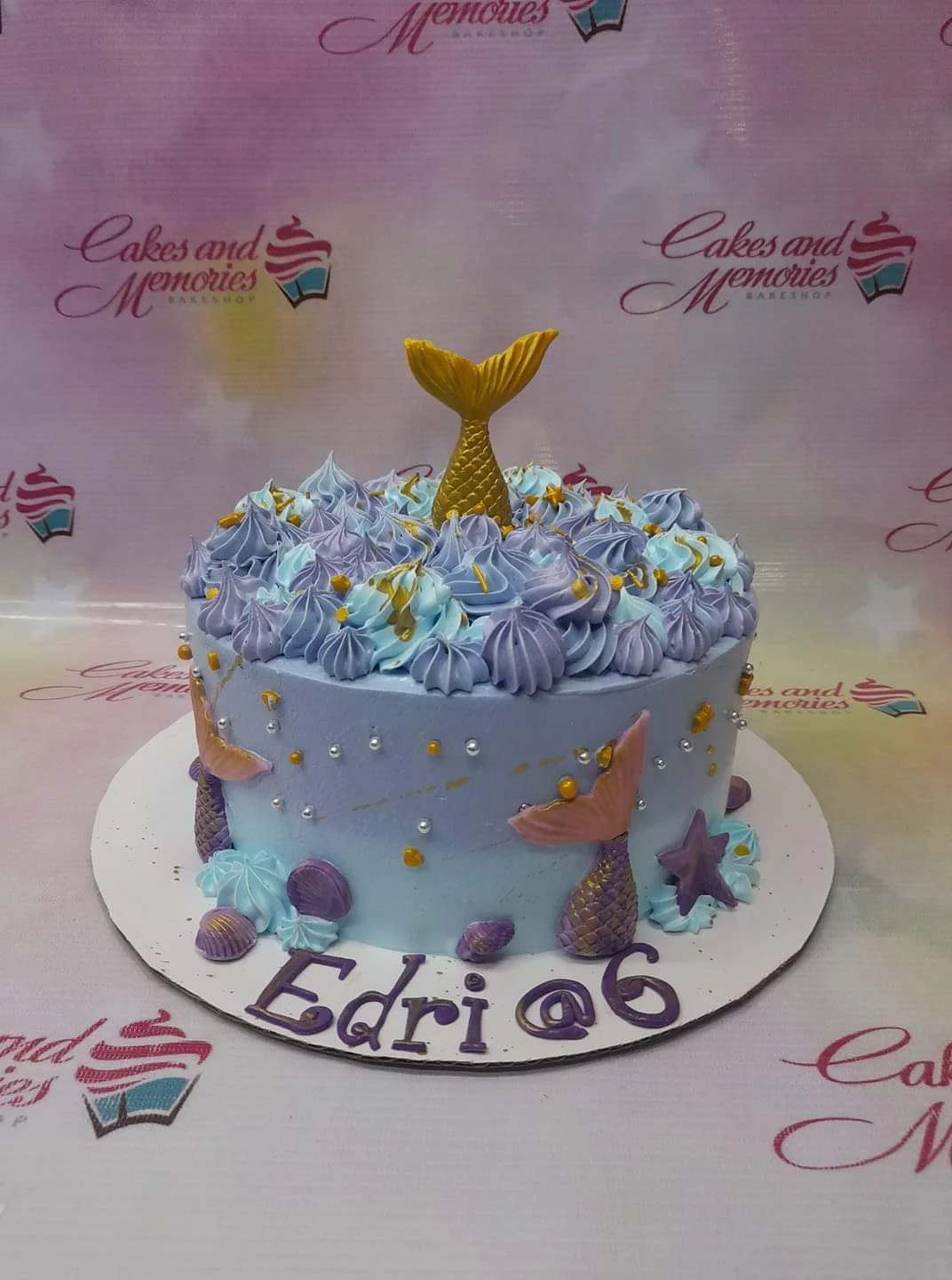 Mermaid Sky Diving Cake Design