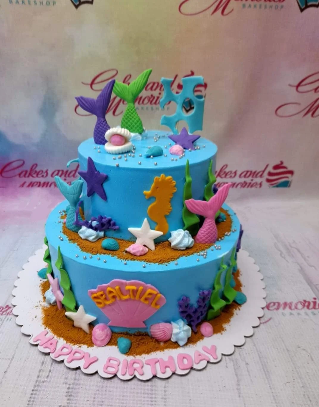 Mermaid Under The Sea Cake Design