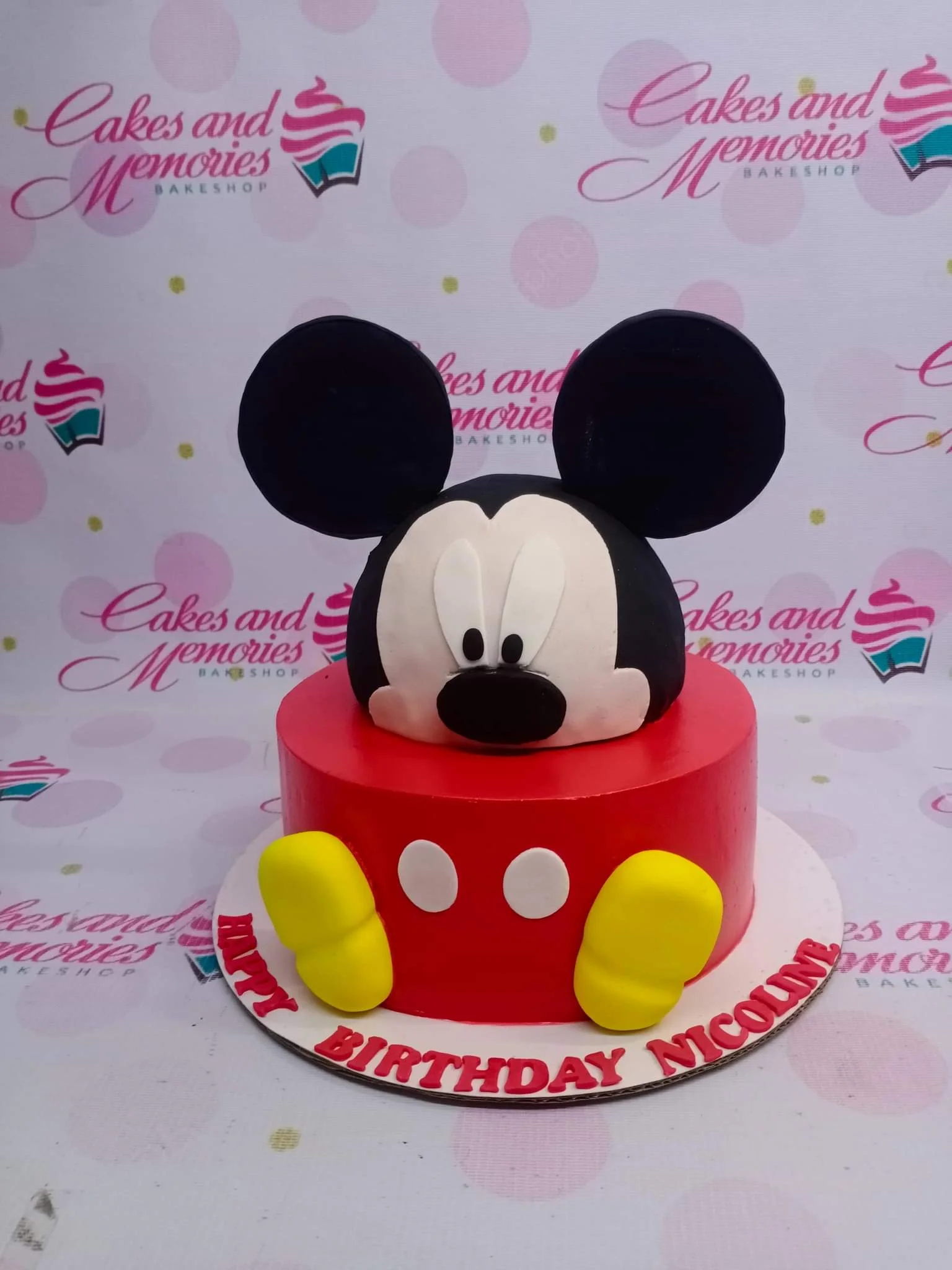 Mickey Mouse Siren Head Cake Design