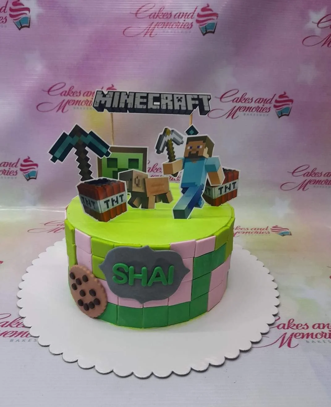 Minecraft Video Game Cake Design