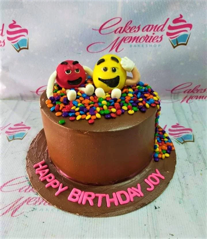 M&m Mm Cake Design