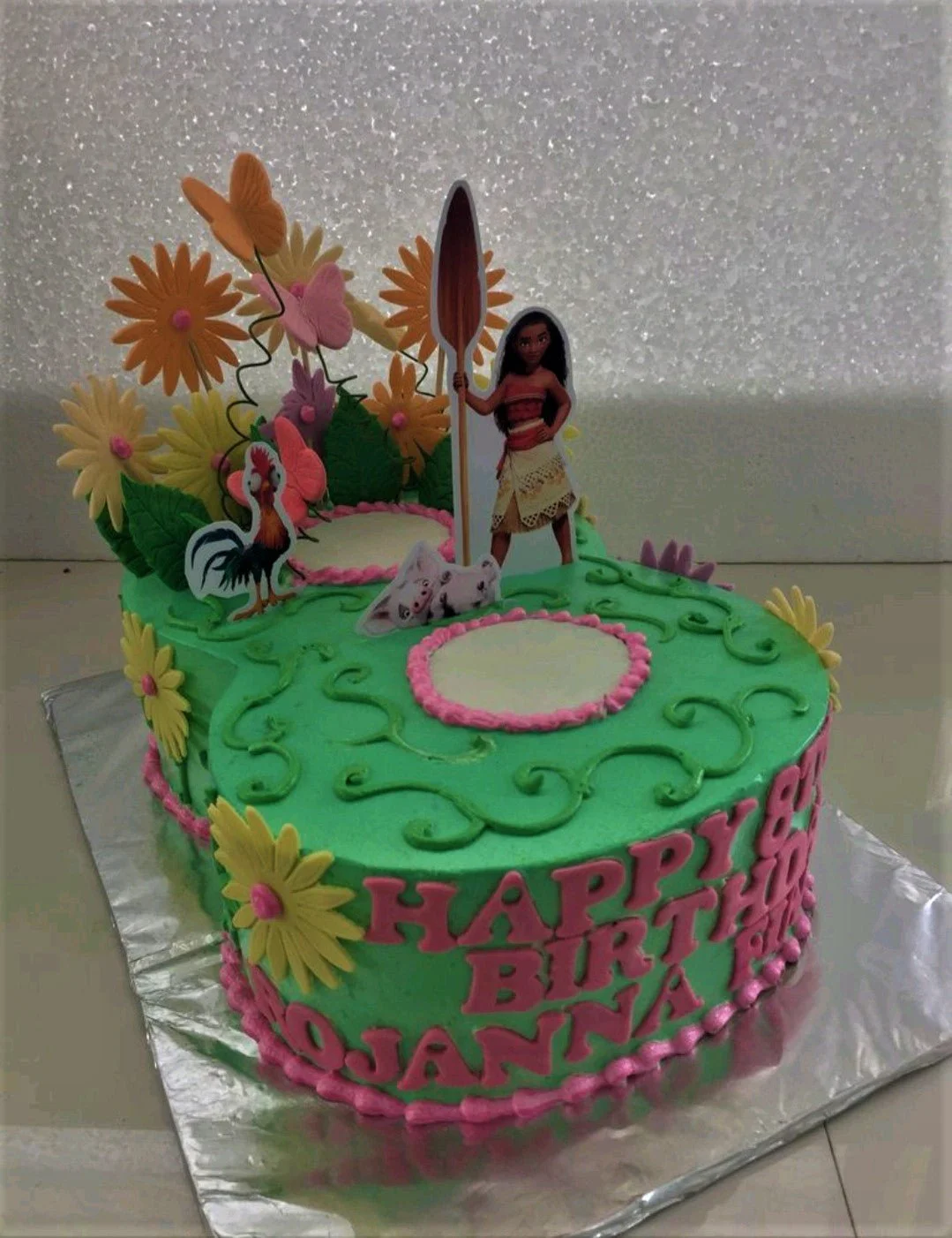 Moana Rooster Cake Design