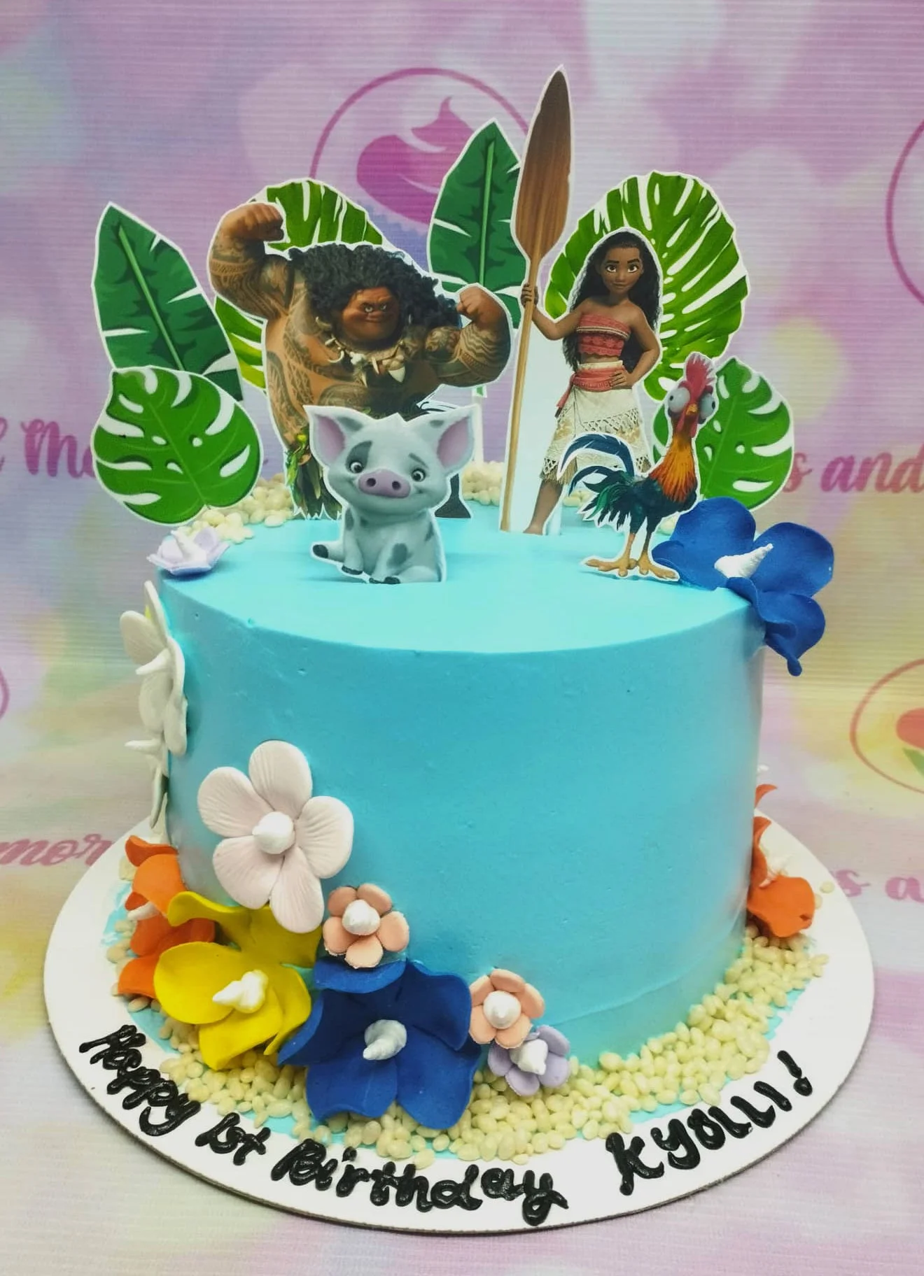 Moana Rooster Cake Design