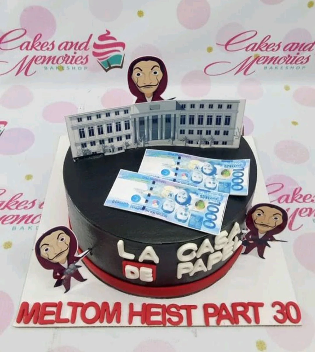Money Heist Billiards Cake Design
