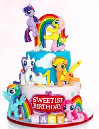 My Little Pony Number Blocks Cake Design