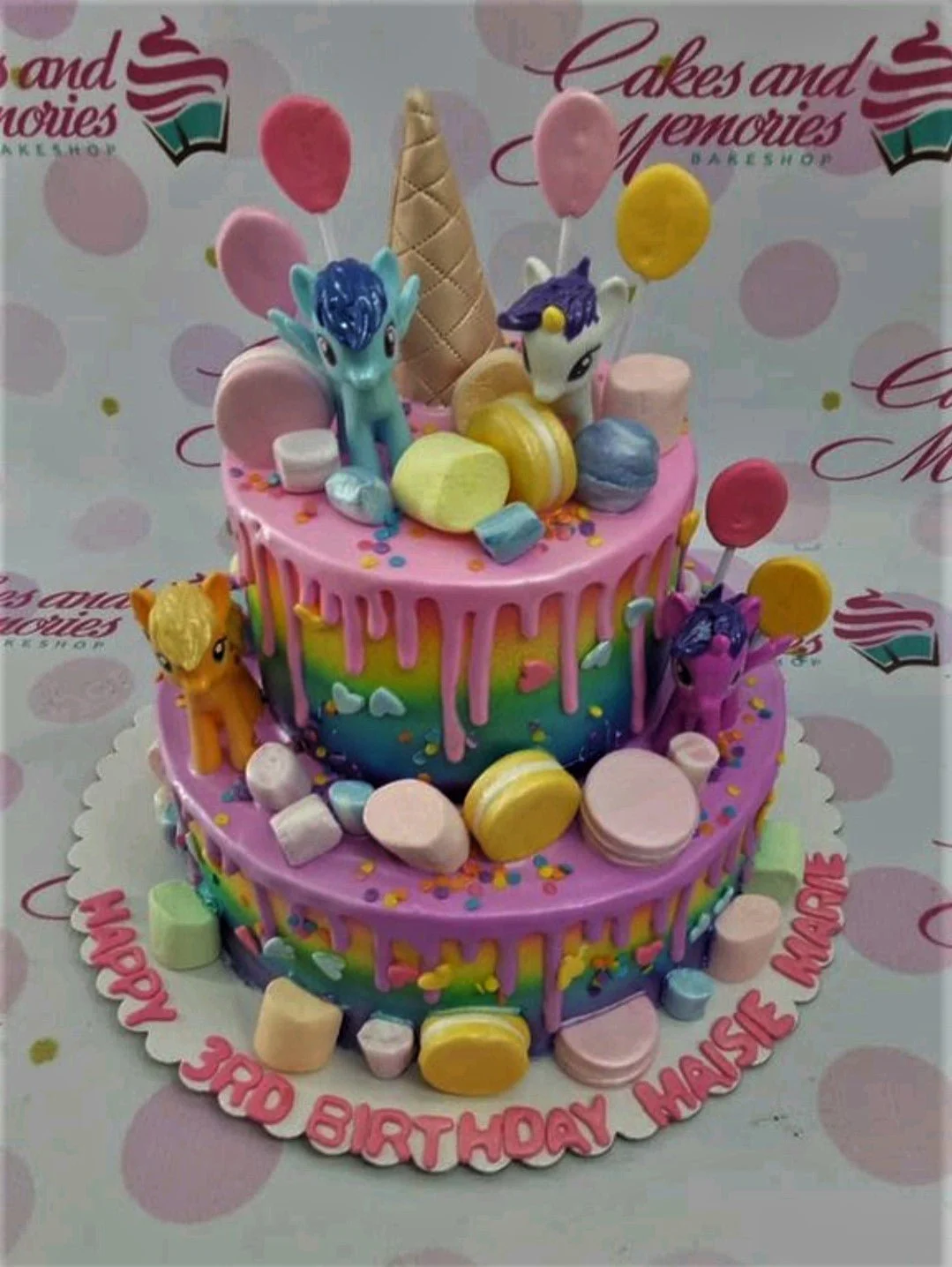 My Little Pony Raindeer Cake Design