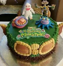 My Singing Monsters Cookie Monster Cake Design