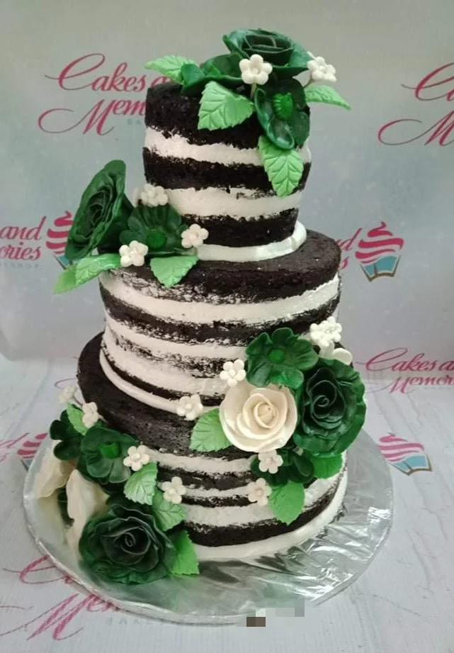 Naked Floral Cake