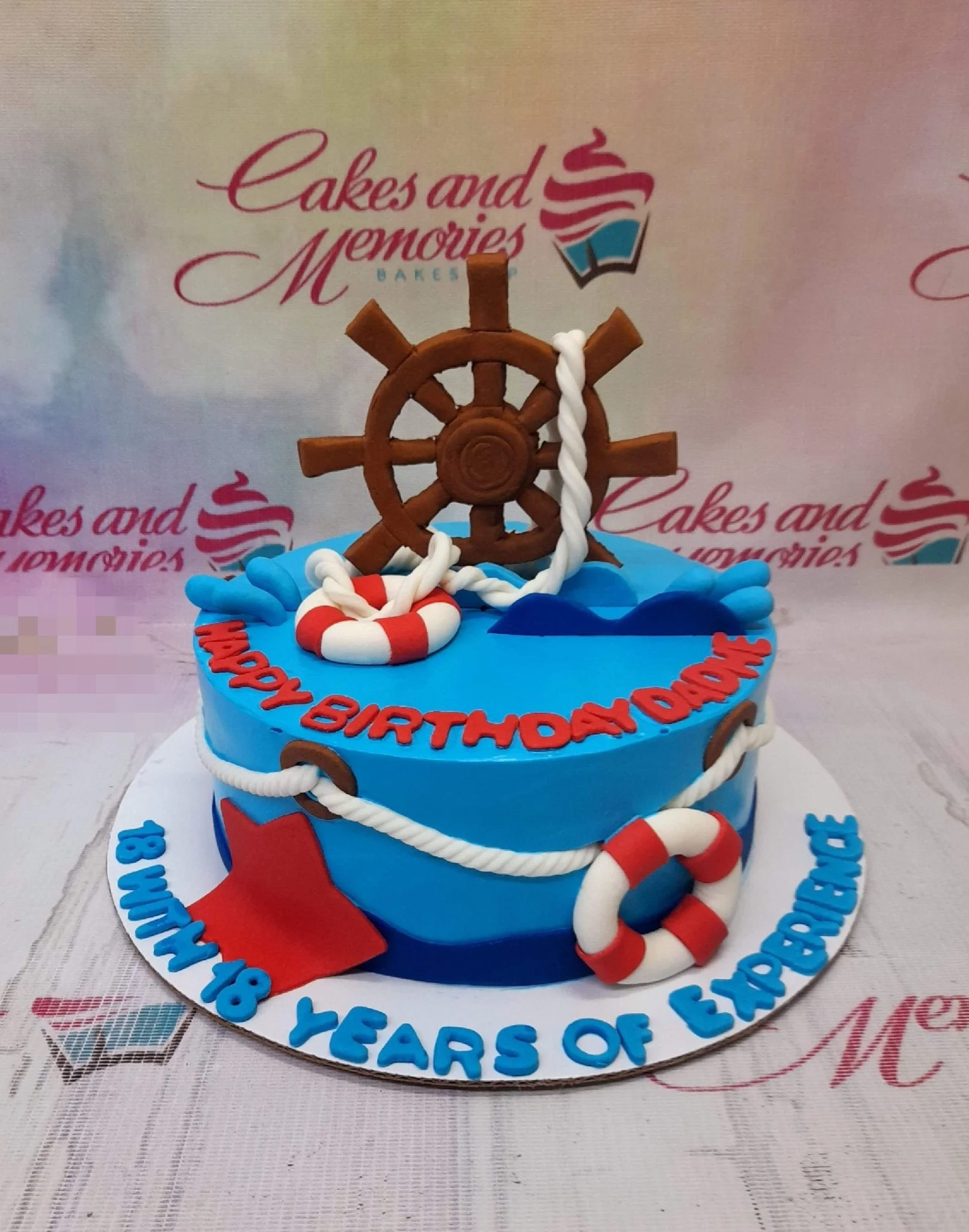 Nautical Dad Cake