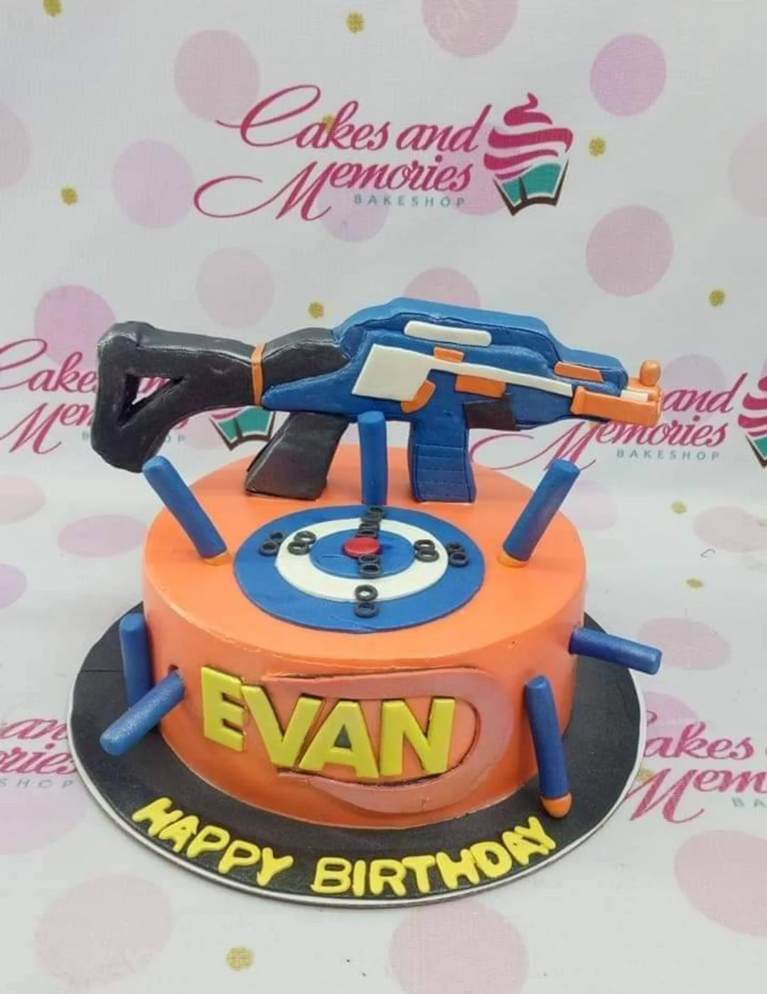 Nerf Gun Darts Cake Design